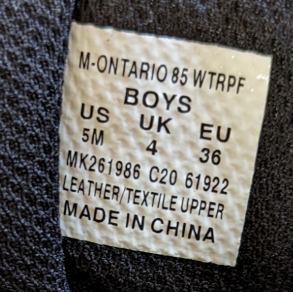 Merrell Ontario 85 boys hiking boots - Picture 3 of 6